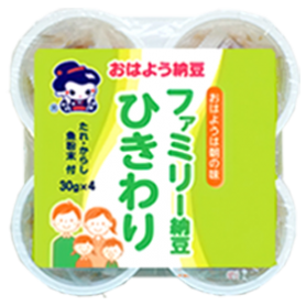 ファミリー納豆ひきわり カップ４ 東北地域 株式会社ヤマダフーズ おはよう納豆